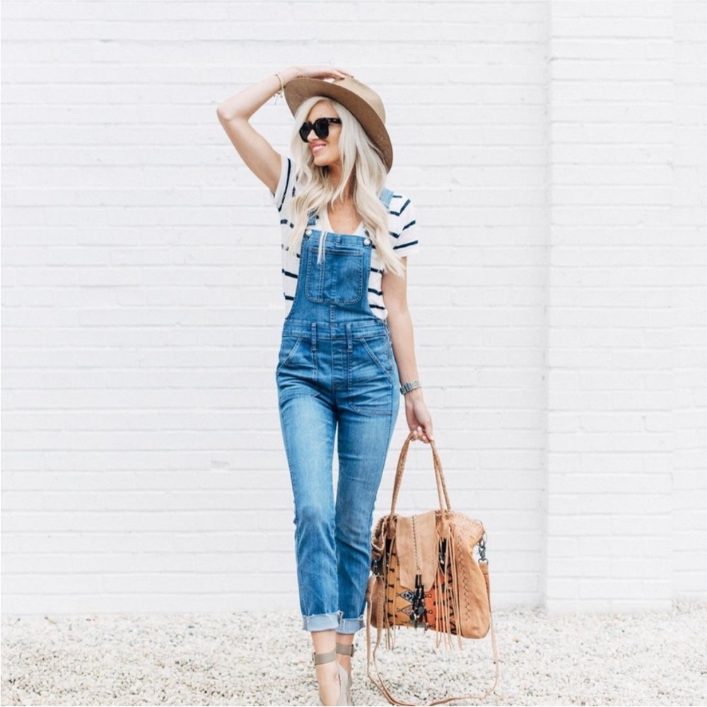 Madewell Blue Denim Overalls